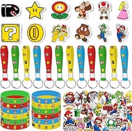 AWOFOT Mario Birthday Party Supplies, 86 Pack Party Favors Set