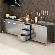 2026 304 Stainless Steel Compact Kitchen Preassembled Sink Stove Reinforced Cabinets 6f7d