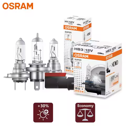 OSRAM H1 H4 H7 H11 9003 9005 9006 65W Halogen Light HB2 HB3 HB4 12V 3200K Head Lamp +30% Bright Car 
