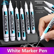 OPENMALL 0.7/1/2mm White Permanent Paint Pen Acrylic Marker Waterproof Oily Pens Deep Hole Marker Q1