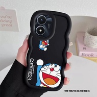 For Vivo Y02S Y56 Y35 5G Y16 Y02 Y02T Y02A New Macaron Candy Color Casing Anime Doraemon Cover Shock