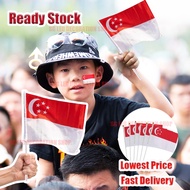 【SG Flag】14*21cm Singapore Flag National Day Decorative National Day Celebration Mini Flag