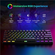 【Ready stock】✠✁✕VictSing PC335 60% Wireless Mechanical Gaming Keyboard Bluetooth RGB Backlit Rechargeable Ultra-compact