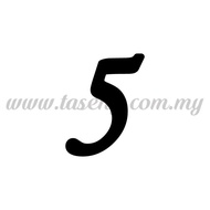 Balloon Sticker - Number "5" - Regular