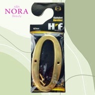 Brass Number 0 / for house or shop number /