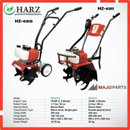 HARZ Mini Tiller Cultivator 52cc HZ-6310 / 68cc HZ-6311 Rotary Mini Tiller 2-Stroke Engine