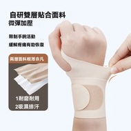 輕薄腱鞘炎護腕固定帶 - 單只裝【輕薄透氣 調節加壓】- 男-膚色