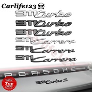 Porsche 992 911 Carrera 4 S 911Turbo Logo Emblem Badge Car Rear Trunk Sticker