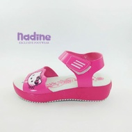 Nadine Sandal Let Anak Wedges 26 - 30 Hello Kitty Hak 3 Cm Tali Perempuan Fashion Pink Fanta N01