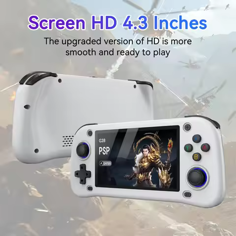 G28 Handheld Game Console 4.3 Inch High Definition IPS Screen Retro Nostalgic PSP Arcade PS1 Game Co