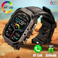 696 Outdoor Sports 1.96" AMOLED Men Blue Tooth Call Smart Watch Heart Rate 1ATM Waterproof Bracelet Music Voice Assistant Smartwatch C26