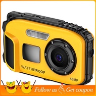 Digital Camera 48MP Video Camera Digital Camera with 2.4 Inch IPS Screen IP68 5M Deep Digital Camera