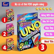Board Game UNO FOX - Foxi - Uno Flip - Cardgame Uno Good and Funny Games for Teams