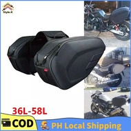 【Fast Delivery】2Pcs saddle bag outdoor waterproof motorcycle saddle bag, multifunctional travel bag