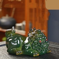 【新款】Color-changing tea pet high-end Pixiu pair of ornaments bout*变色茶宠高档貔貅一对摆件精品可养茶玩茶桌茶台古风茶具茶道镇宅25.9.