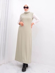 Gaun Wanita Bluss kain Mini Uniqlo