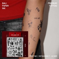 Bali Paper Ink PMD005 Patchwork Fruit Ink Tattoo Temporary Premium Temporary Tattoo Oldschool