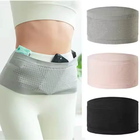 Seamless Invisible Running Waist Belt Bag Gym Bags Fitness Jogging Cycling Flat Fanny Pack Travel fo