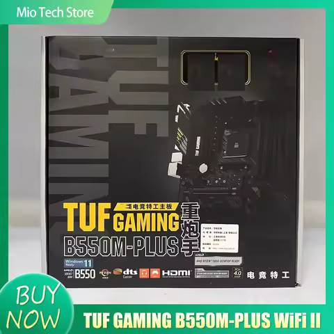 For A-S-U-S TUF GAMING B550M-PLUS WiFi II AMD B550 Gaming Motherboard DDR4
