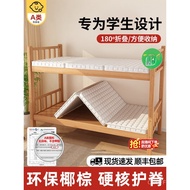 Foldable 90x190 Rental Latex Single College Student Residential Coconut Palm Mattress Dormitory x200