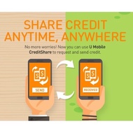 Umobile credit share top up