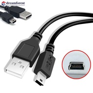DREAMFOREST 0.8/0.5M USB Cable V3 A Male to Mini B 5 Pin T Port MiniUSB for Devices MP3 MP4 Camera M