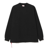 เสื้อยืดคอกลมแขนยาวผ้าฝ้ายแท้หลวมสไตล์ญี่ปุ่นย้อนยุค BEAMS JAPAN 24SS เสื้อเชิ้ตคู่รักสีพื้นสำหรับทุ