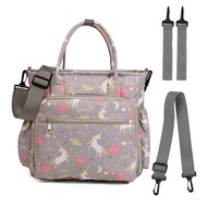 ☈LEQUEEN Mommy Diaper Bag Large Capacity Portable Baby Stroller Bag Organizer Travel Waterproof9+"m