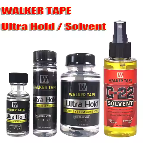 4oz 118ml C22 Walker Tape Ultra Hold Hair System Adhesive & Solvent Wig Glue Remover for lace wigs t