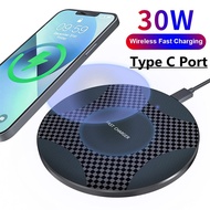 30W Wireless Charger Pad For iPhone 13 12 11 Pro Max X Xr Xs 8 Fast Charging Station For Samsung S10 note 9 8 Xiaomi Chargers