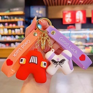 26 Letter Key Ring Creative Alphabet Lore Initials Key Ring 3d Silicone Key Ring Children School Bag Pendant Graduation Gifts