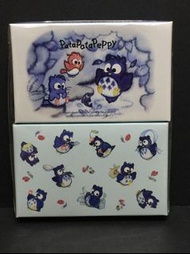 Sanrio PataPataPeppy 貓頭鷹2018年迷你便條簿 貼紙套裝