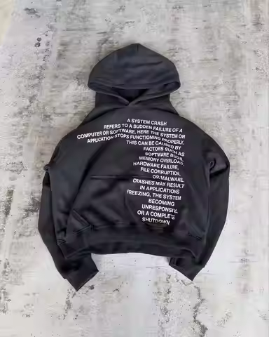 Mens Black Y2K Harajuku Letter Hoodie Berlin Street Style Bestseller Graffiti Print Oversized Cotton