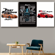 KRMK Racing Wooden Poster TOYOTA SUPRA MK3 MK4 2JZ-GTE Sport Car