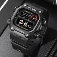 SKMEI 2126 Digital Mens Waterproof Electronic WristWatches Fashion PU Band Sports Watch (50mm)