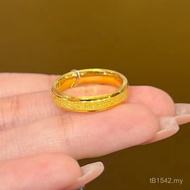 Wedding Gypsophila Men Women Frosted Copper Gold-Plated Sand Gold Pair Ring Gold Color Ring Ring Cou