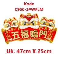 CNY Chinese New Year Stickers and CaiSenYe Chinese New Year Display Snake Motif Fortune Chinese New 