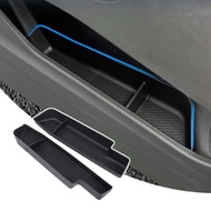 For 2023+ Audi Q4 e-tron car side door mobile phone holder tray door slot storage box TPE black auto