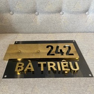 Sea - Stainless Steel House Number Plate