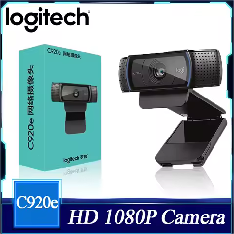 Logitech C920e C920 HD Smart 1080p Mic-Enabled Live Anchor Webcam For Desktop Laptop Office Meeting 