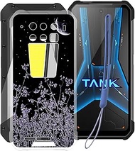 Phone Case for Unihertz 8849 Tank 3 (6.79"), Clear Soft Silicone TPU Protective Case, Shockproof Ant