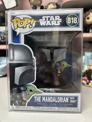 Funko Pop! Star Wars Mandalorian 曼達洛人與 Grogu 公仔 818