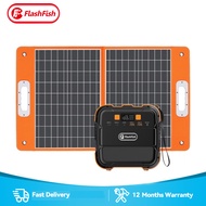 FlashFish A101 Camping Power Station Portable Solar Generator (120W) + Solar Panel (60W)