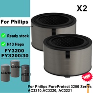 FY3200/30 | FY3200 Replacement H13 Hepa Activated Carbon Filter for Philips Air Purifier 3200 Series