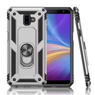 Colorful Case Samsung Galaxy J6 / J6 Plus 2018 Shockproof Cover Galaxy J6+ 2018 Finger Ring Holder C