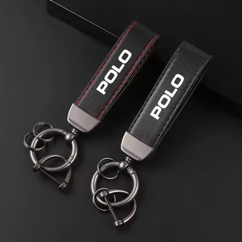 Deluxe Leather car Keychain Keyring Keychain Lanyard Gift Keychain for VW POLO