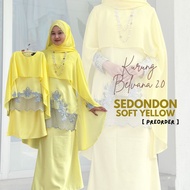 SOFT YELLOW -  KUNING SET FAMILY BAJU RAYA KURUNG MODEN BELVANA 2.0
