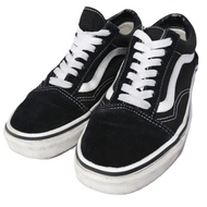 VANS ERA 麂皮/帆布運動鞋，美國尺寸 5 (23cm)，黑色，低幫，二手。