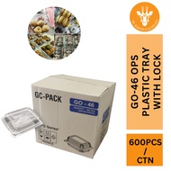GO-46 OPS Plastic Tray with Lock[ BULK 600PCS ]-BENXON OPS-C46 / TOLI TP62L / SW OP-L0008 / HIRO CH8