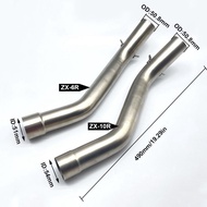 ZX-6R ZX6R ZX 6R 2009-2014 Motorcycle Exhaust Contact Middle Pipe Connector Slip On Fit For KAWASAKI